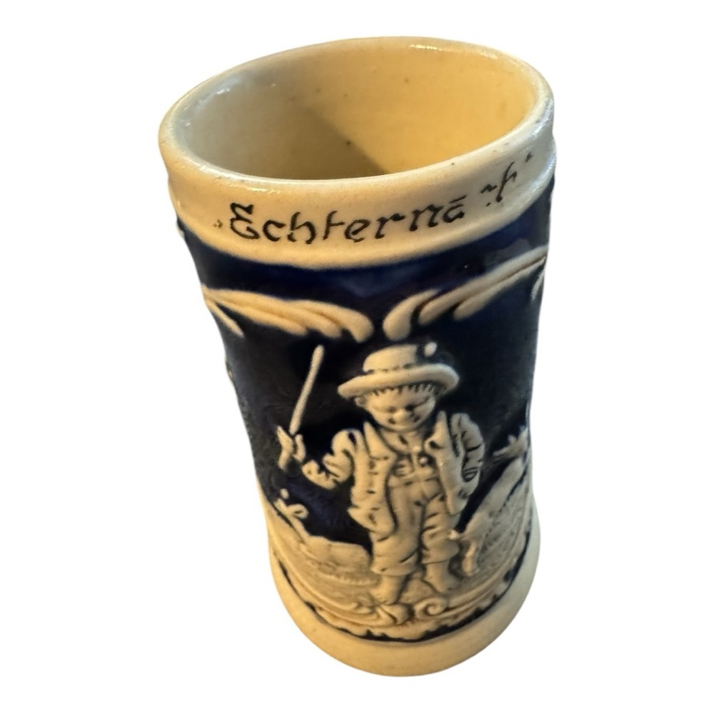 Vintage Ceramic Mini Beer Stein with Lid - Picture 8 of 9